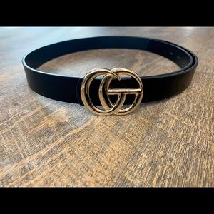 G BELT black with texture. One size fits most